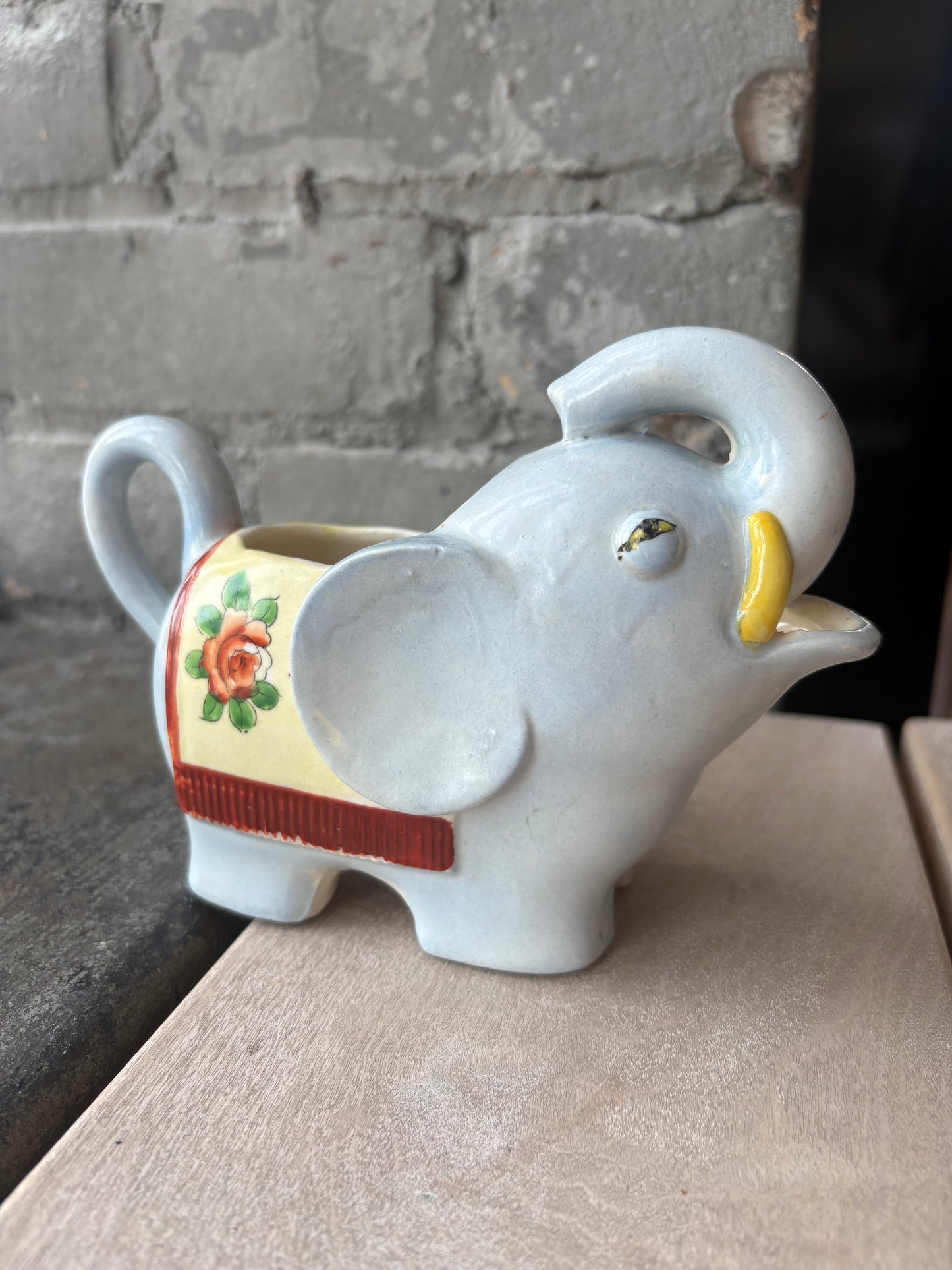 1920's Japan Hand Painted Elephant Creamer