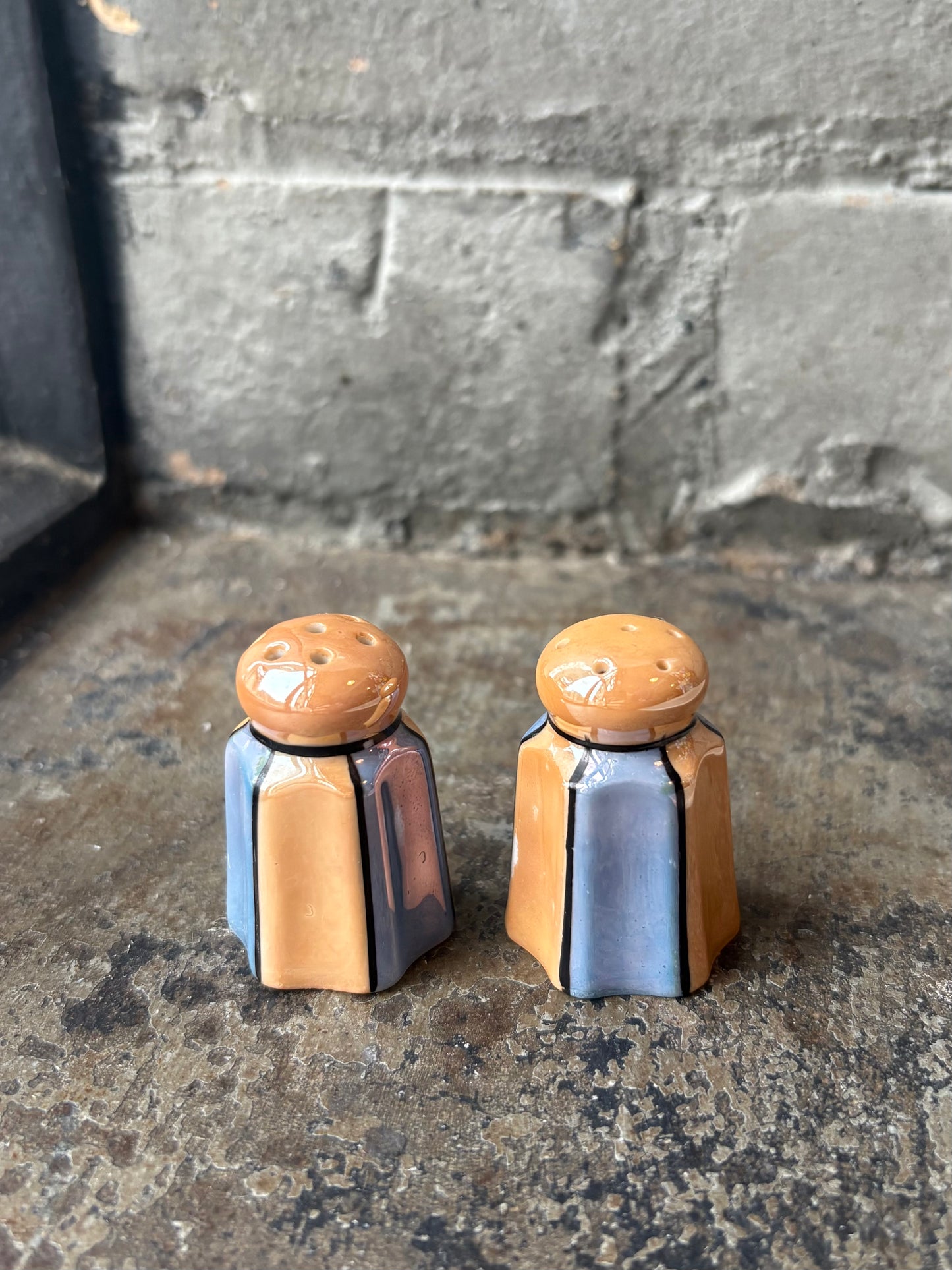 Japan Lustreware Mini Salt Shakers