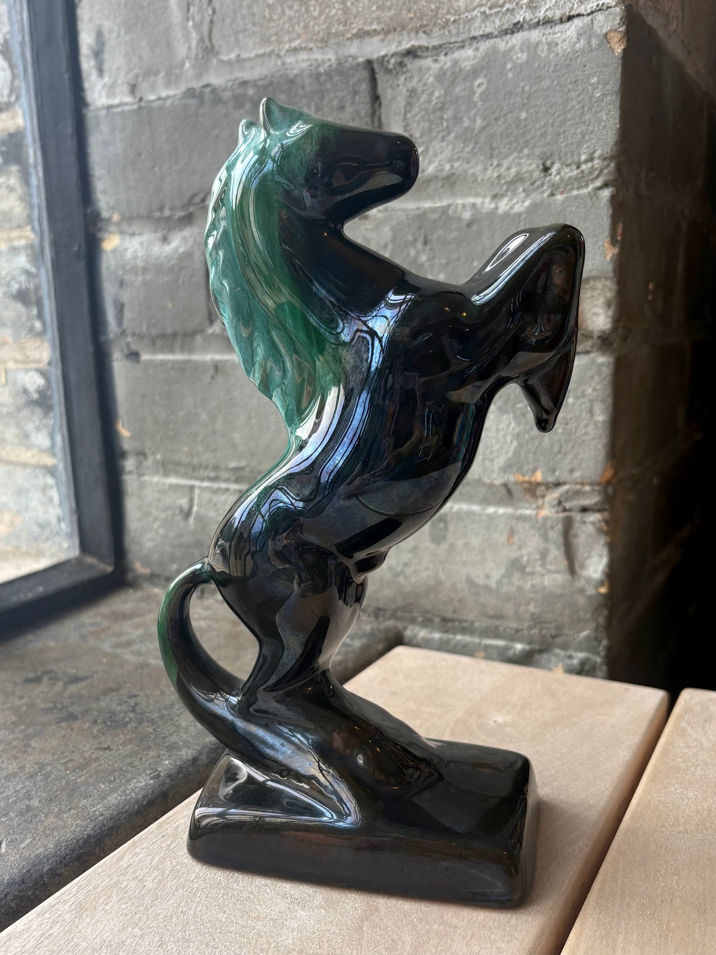 Rearing Horse Blue Mountain Pottery