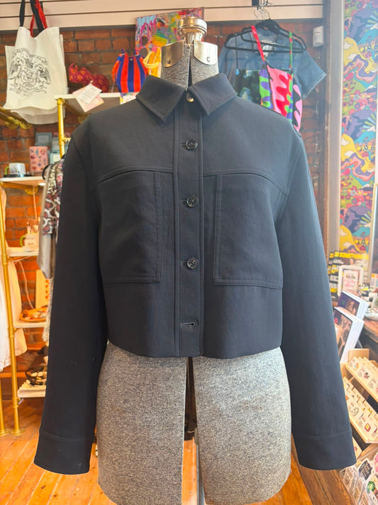 Aritzia Wilfred Little Cropped Black Jacket - size 8