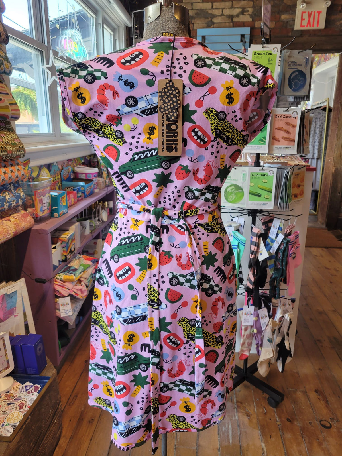 Nooworks graphic print dress NWT - size Small