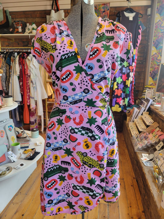 Nooworks graphic print dress NWT - size Small