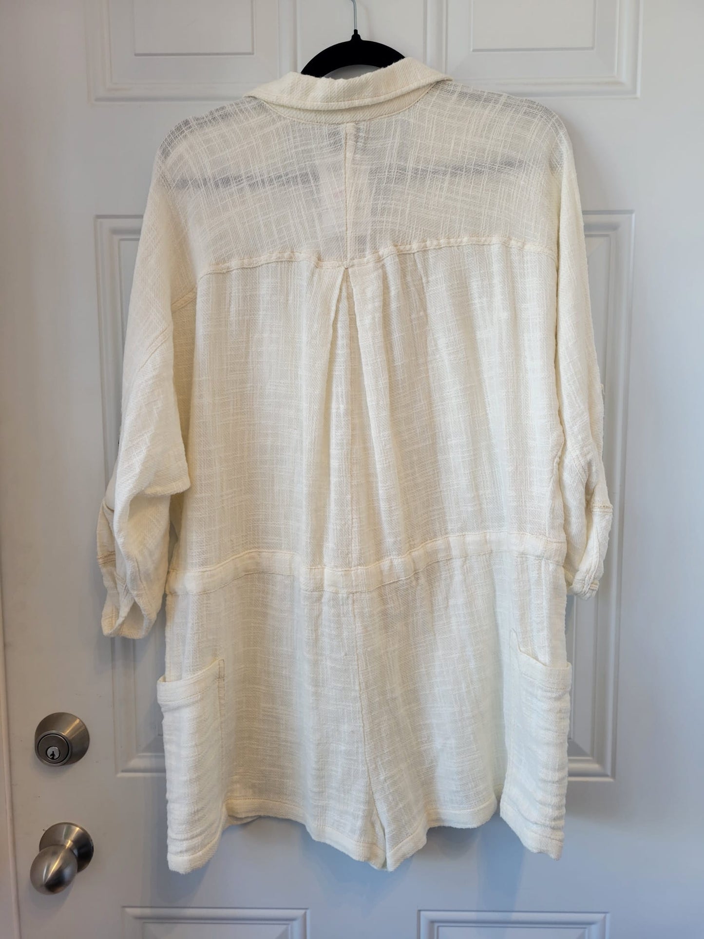 Urban Outfitters Out From Under Cream Utility romper -size Medium