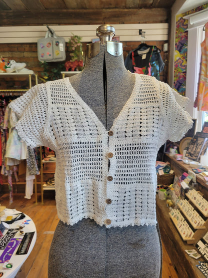 NWT Rebellion Again cropped cardigan - size Large