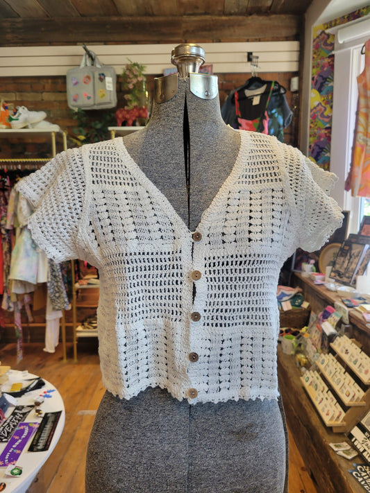 NWT Rebellion Again cropped cardigan - size Large
