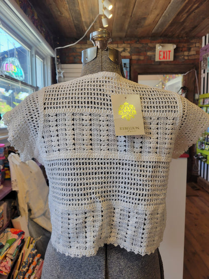 NWT Rebellion Again cropped cardigan - size Large