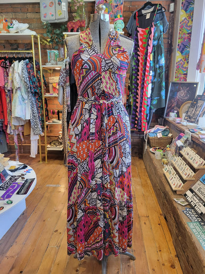 NWT Maeve Cynthia Halter Maxi Dress by Anthropologie - size Small