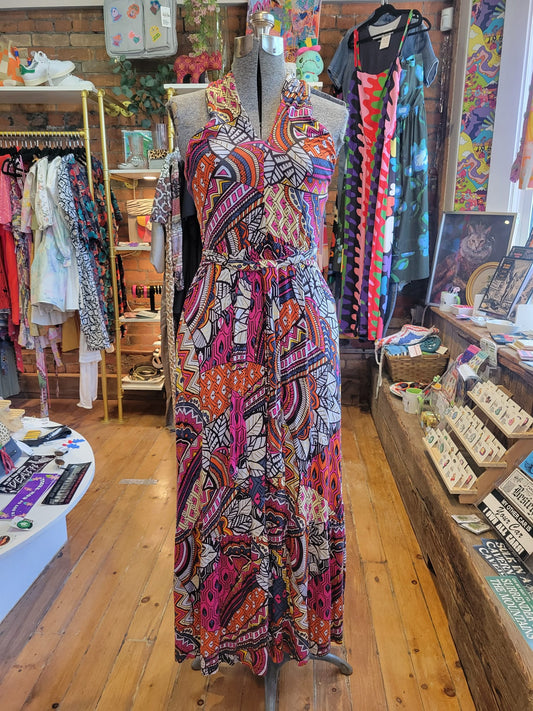NWT Maeve Cynthia Halter Maxi Dress by Anthropologie - size Small