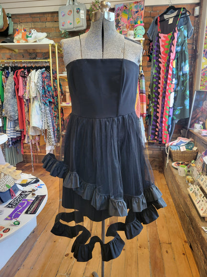 Pinko black mini dress - size Medium