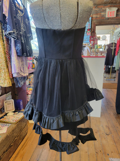Pinko black mini dress - size Medium