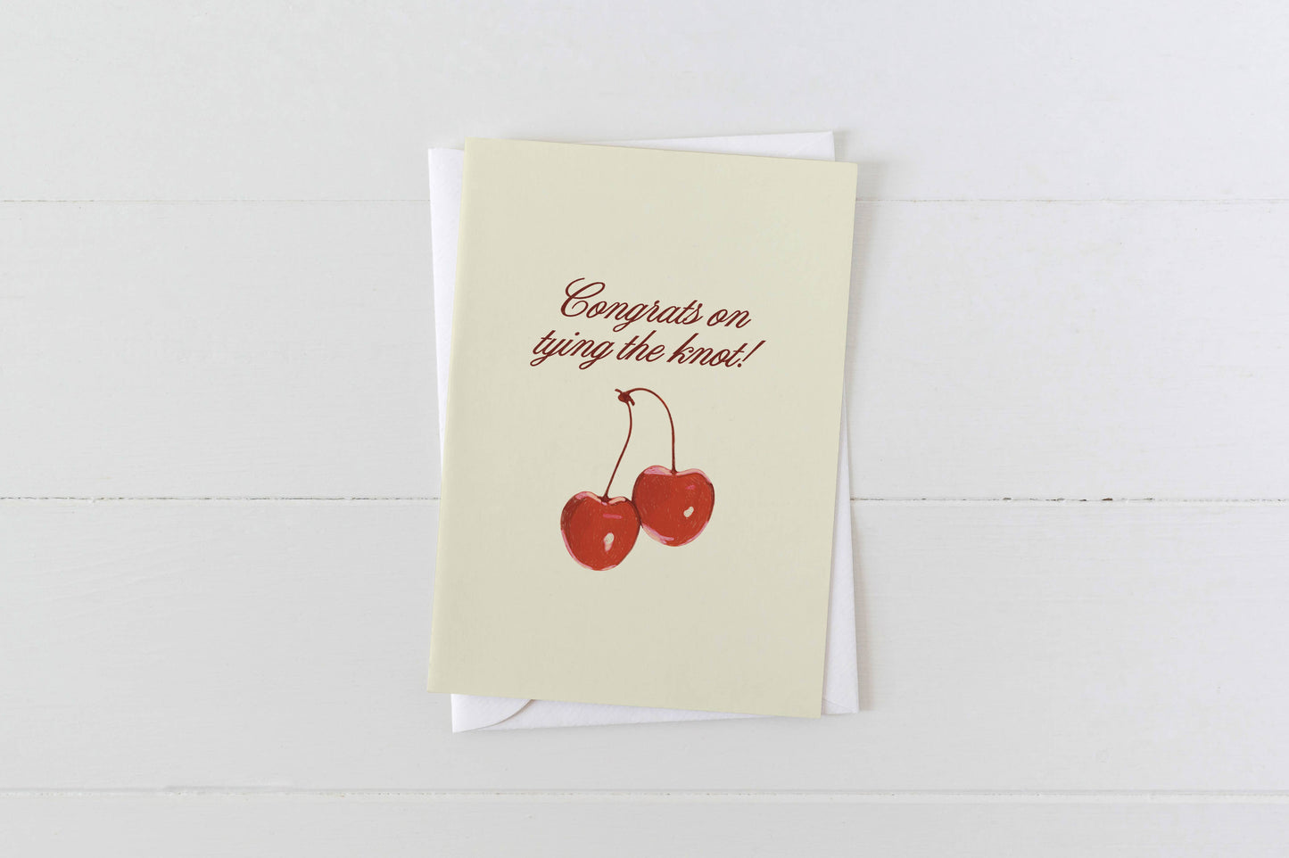 Tied The Knot Wedding Greeting Card