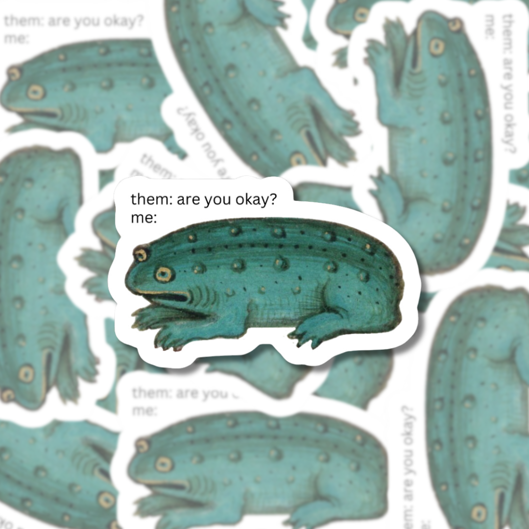 Okay Frog - Sticker