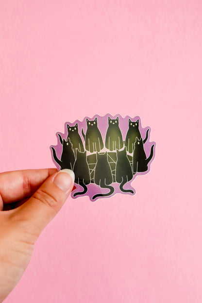 Black Cats Cult | Glossy Waterproof Vinyl Sticker