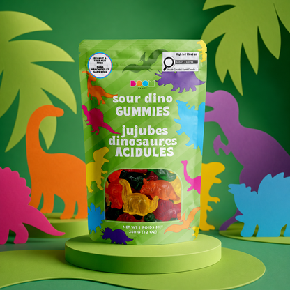 Sour Dino Gummy | Tangy Chewy Sweets | 340g