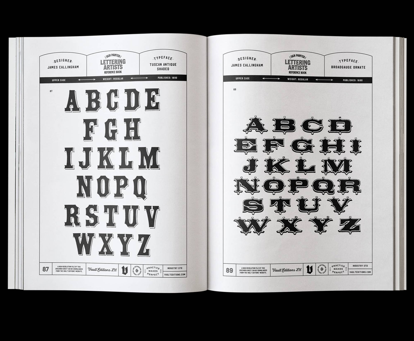 Vault Editions: Sign Painter & Lettering Artist Reference Book