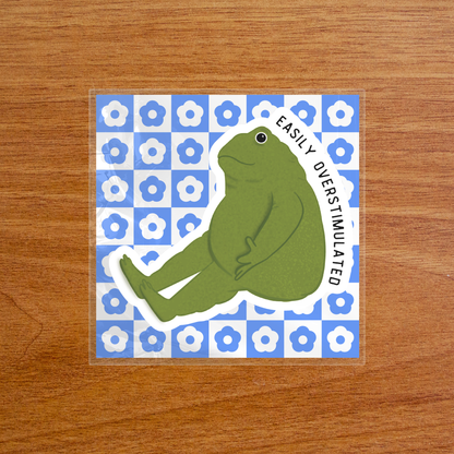 Easily Overstimulated Frog - Sticker