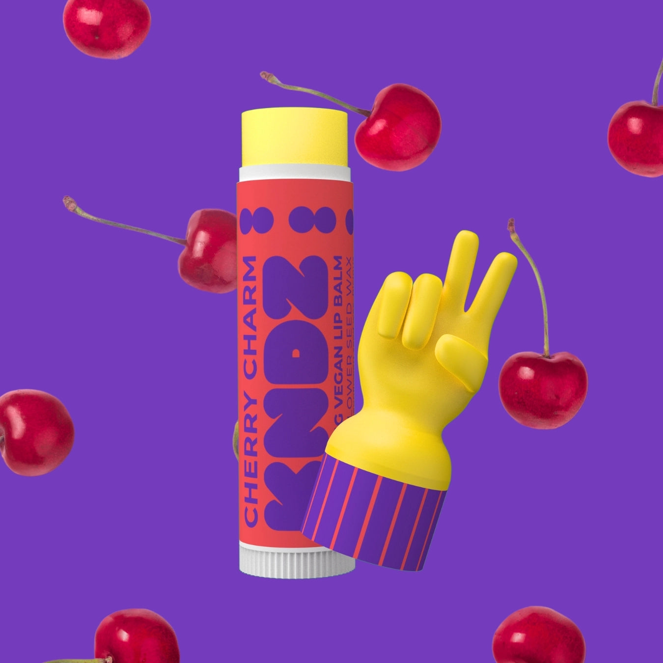 Peace Cherry Charm Vegan Lip Balm