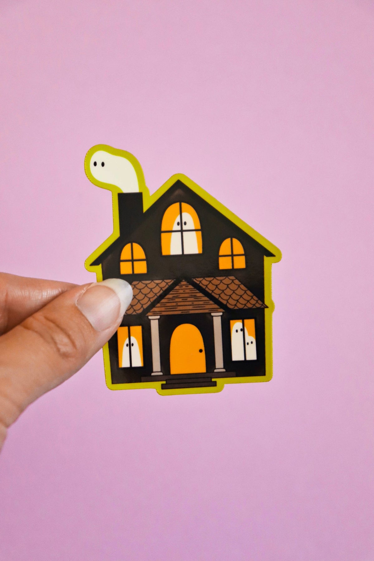 Haunted House | Glossy Waterproof Vinyl Sticker