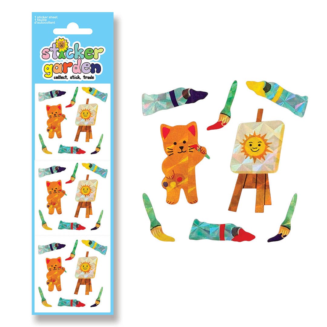 Prism Cat Artist Sticker Sheets