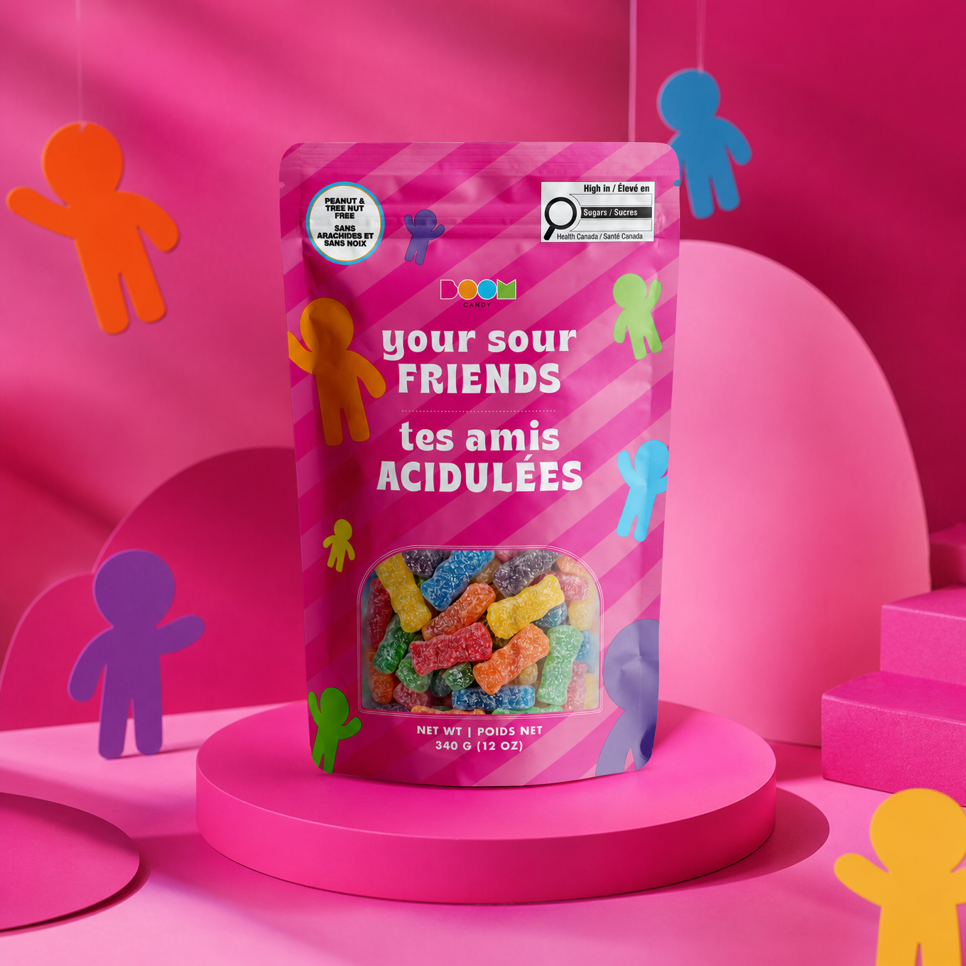 Your Sour Friends | Sour Fruit Gummies | 340 g