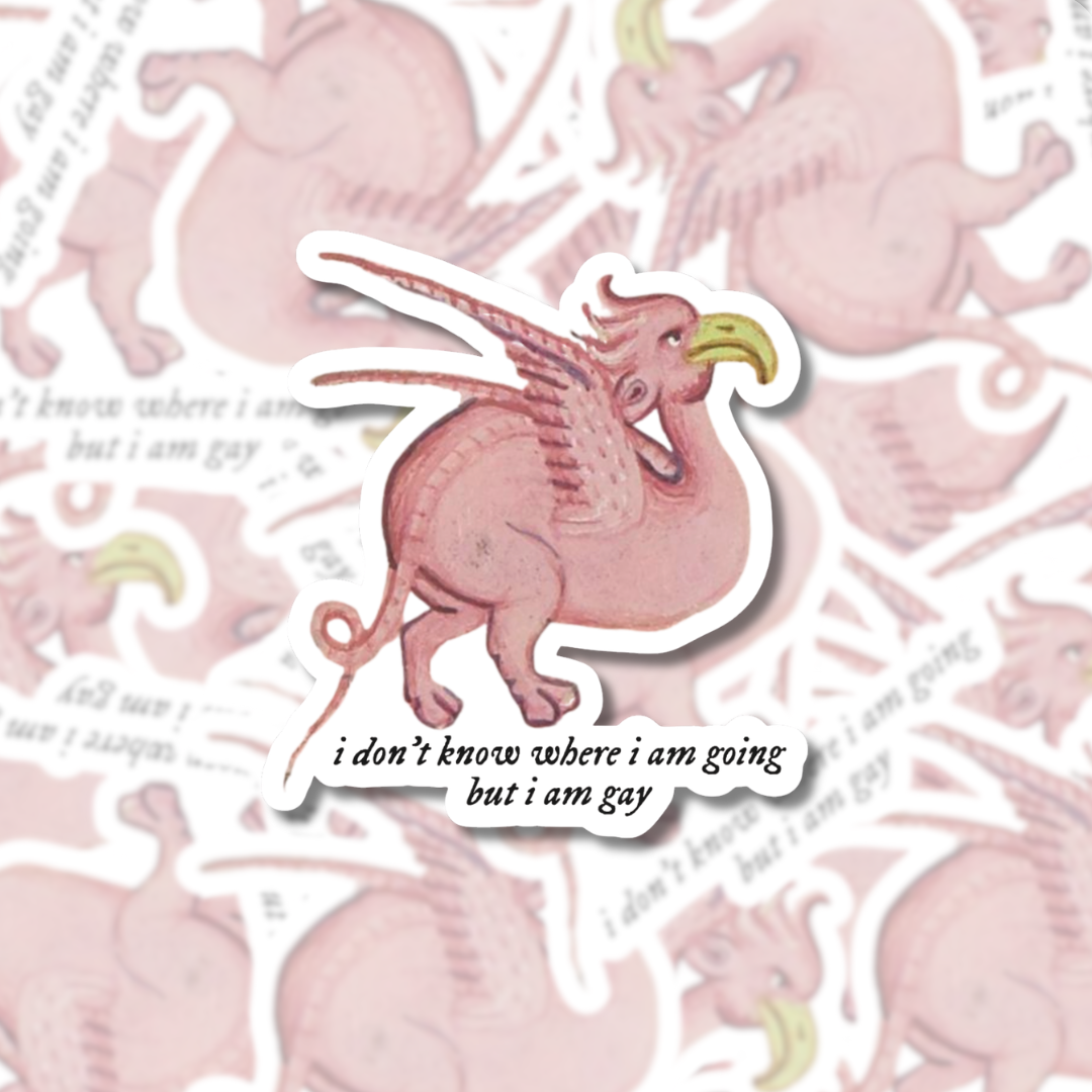 Pink Griffin - Sticker