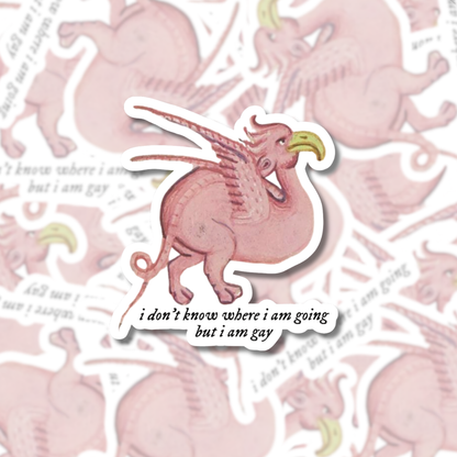 Pink Griffin - Sticker