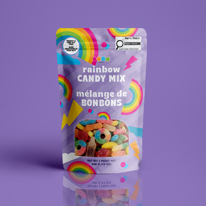 Rainbow Candy Mix | Vibrant Fruity Sweets | 340g