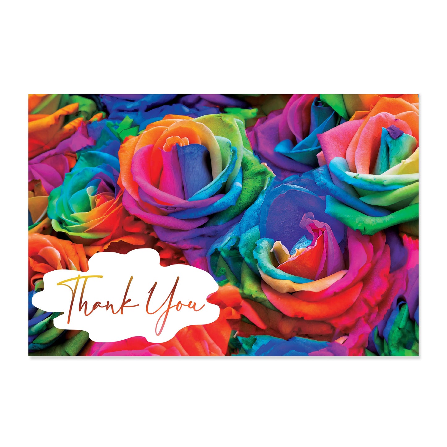 16 Thank You Cards, Roses