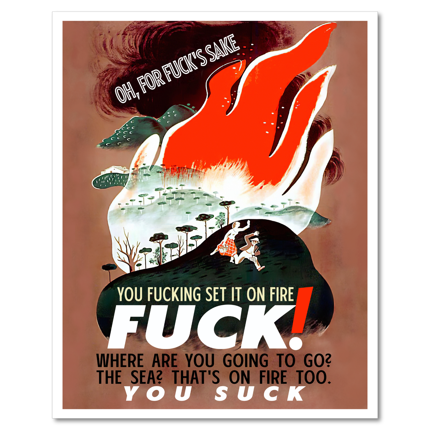 "ON FIRE" poster 8x10