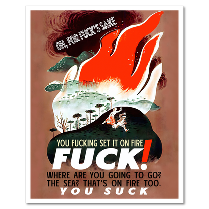 "ON FIRE" poster 8x10