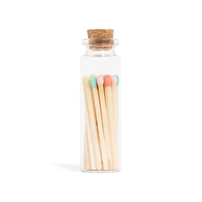 Colour Tip Matches in Small Corked Vial