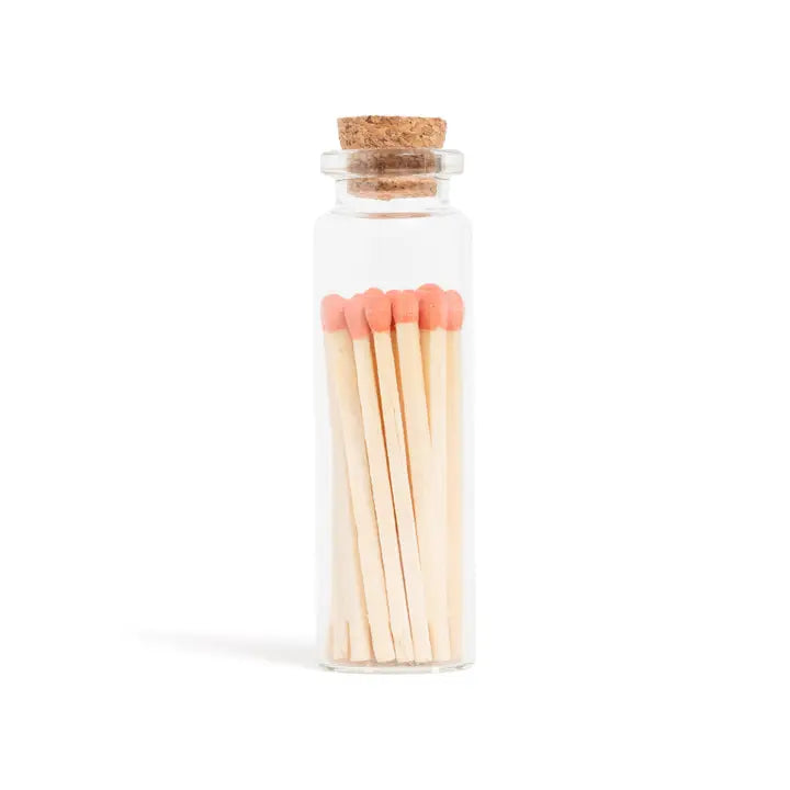 Colour Tip Matches in Small Corked Vial