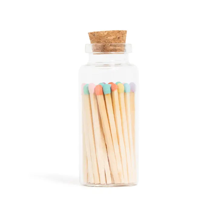 Colour Tip Matches in Medium Corked Vial