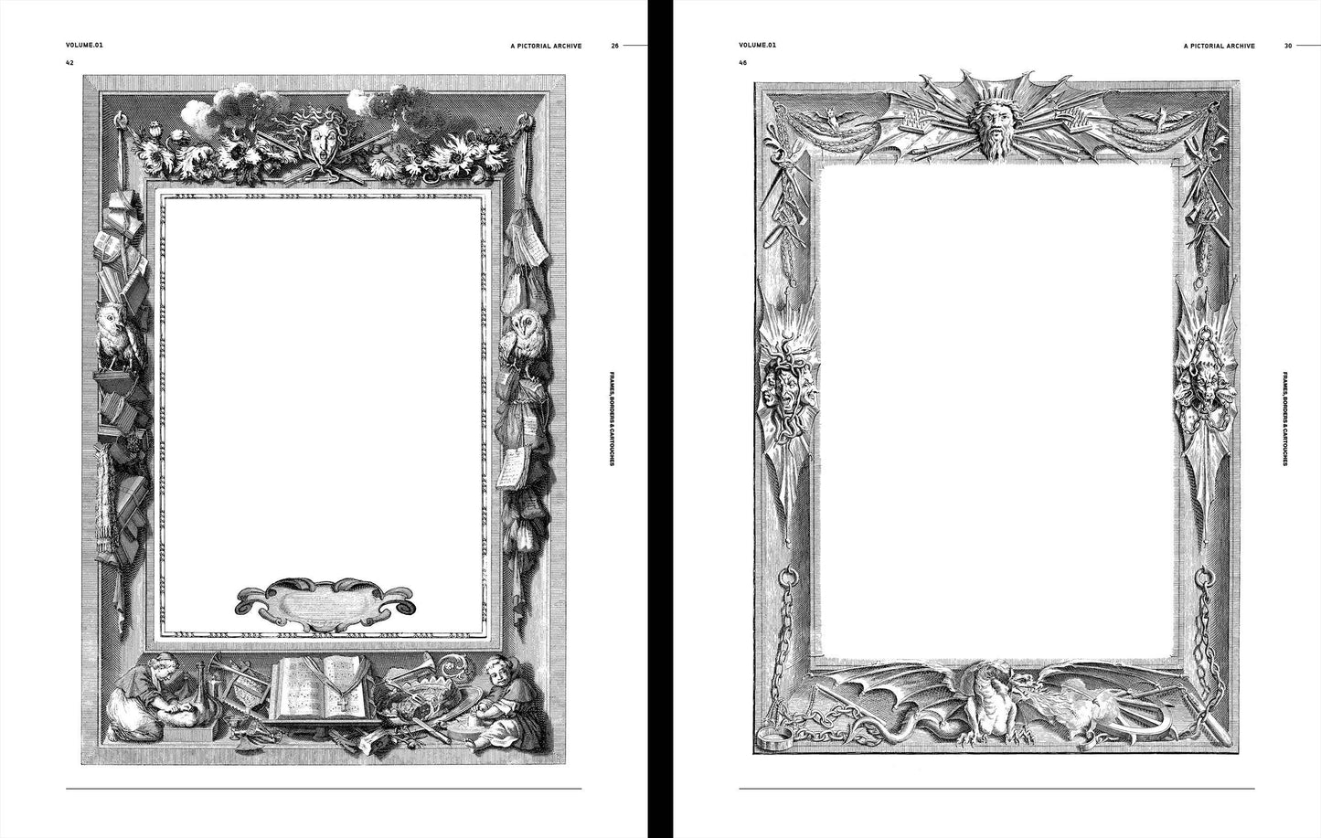Vault Editions: Frames, Borders & Cartouches Reference Book