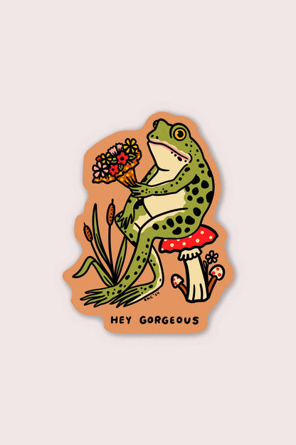 Hey Gorgeous Sticker | Waterproof Vinyl Sticker