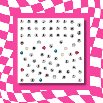 Letter Beads - Sticker Sheet