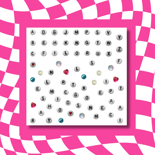 Letter Beads - Sticker Sheet