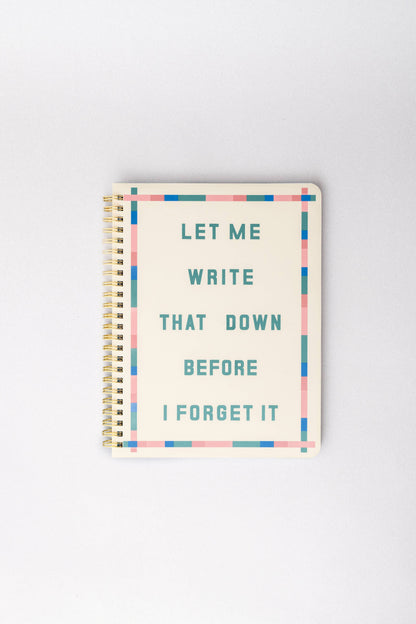 Rough Draft Mini Notebook, Before I Forget