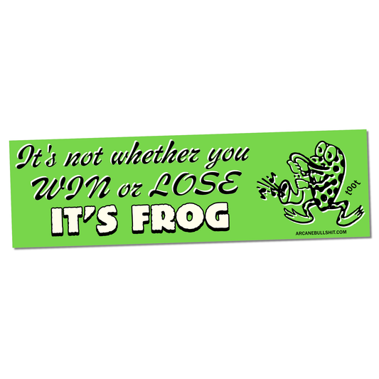 "It's Frog" Bumper Sticker